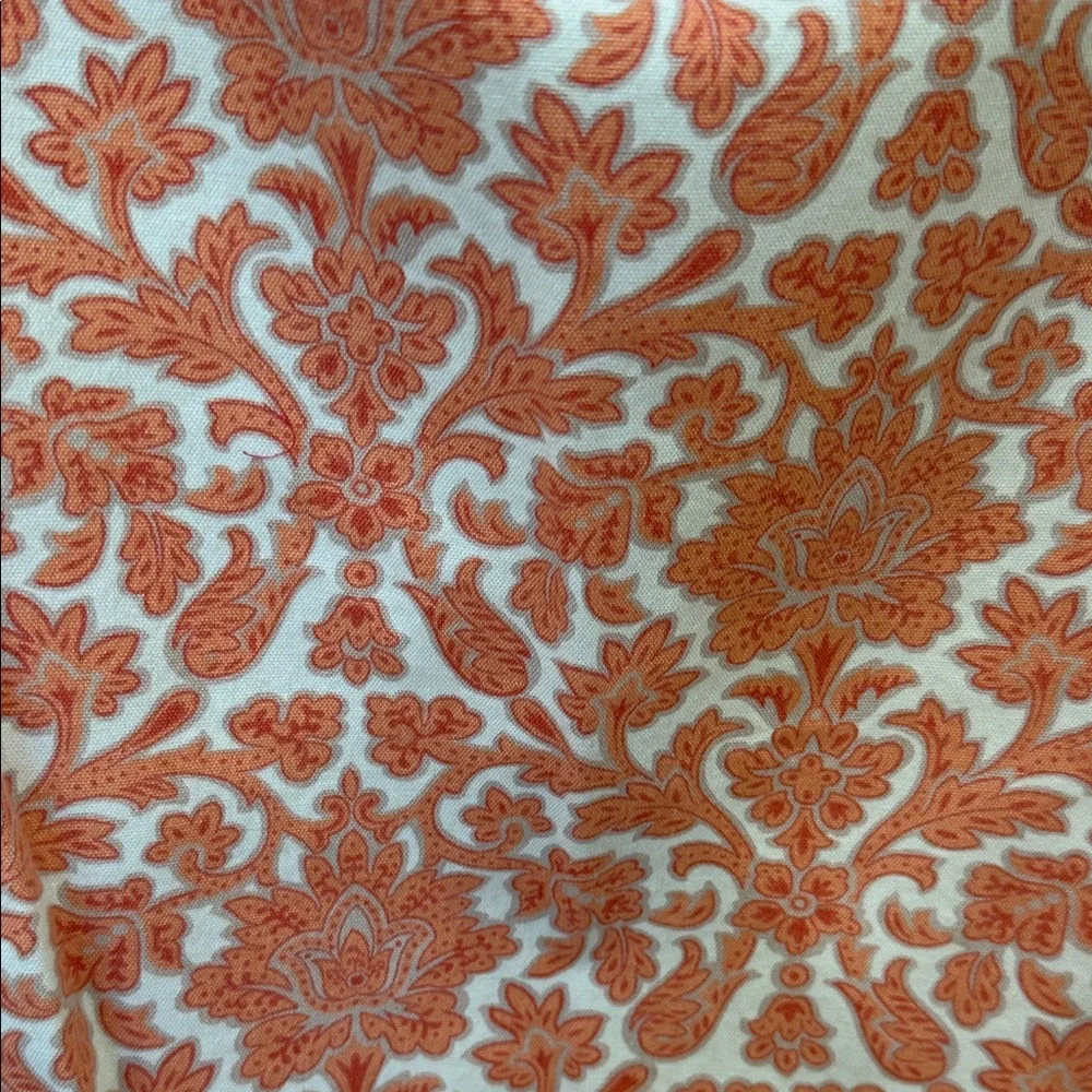 Talbots Orange and White Floral Skirt - Picture 6 of 10